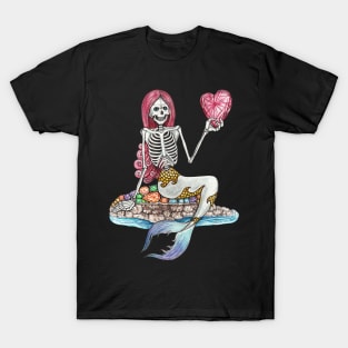 Mermaid skull. T-Shirt